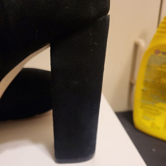 Michael Kors "Maisie" Black Suede Platform Mid-Calf Boots Sz 8.5 MSRP $185 - Picture 5 of 10